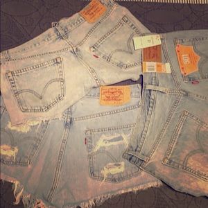 Distress Levi Shorts Bundle